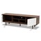 Baxton Studio Meike Two-Tone Walnut Brown and White Wood TV Stand 169-10747 - alternate 9